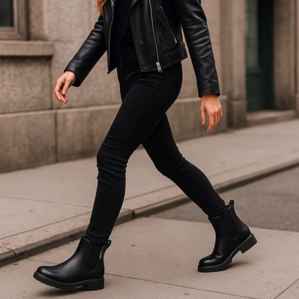 Eastland Ida Chelsea Boots Leather Black 7.5